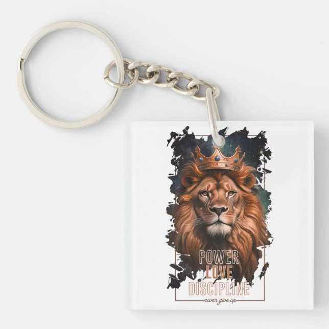 Lion Design Llavero Key Ring (Front)