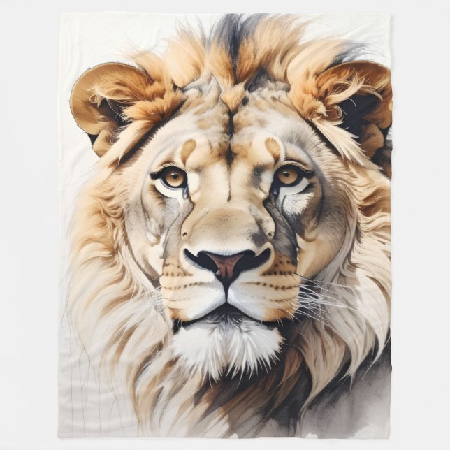 Lion Designed Blanket (Front)