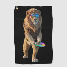 Lion Disc Golfer Towel
