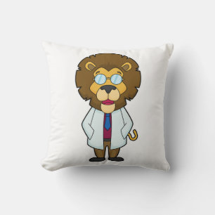 Lion Doctor Doctor's coat Cushion