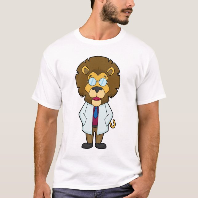 Lion Doctor Doctor's coat T-Shirt (Front)
