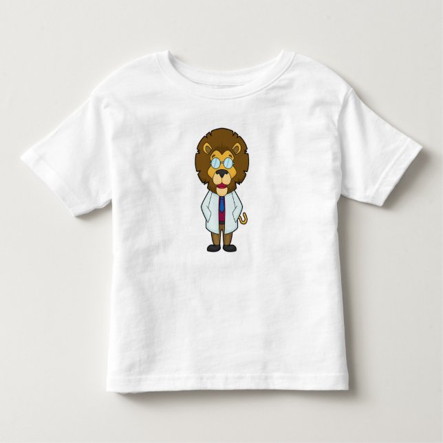 Lion Doctor Doctor's coat Toddler T-Shirt (Front)