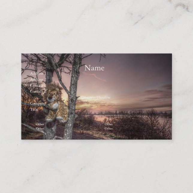 Lion Doll at Dawn Business Card (Front)