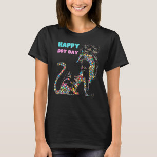 Lion Dots Silhouette Happy Dot Day T-Shirt
