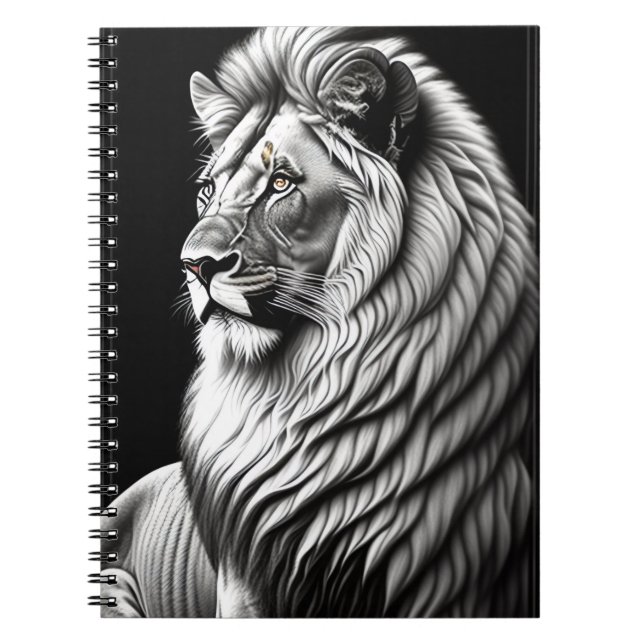 Lion Drawing Painting Art Notebook (Front)