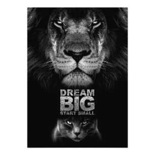 Lion Dream BIG Start Small Photo Print