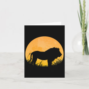Lion Easy Halloween Outfit Lionet Cub Moon Costume Card