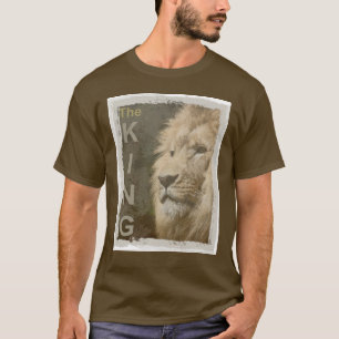 Lion Elegant Modern Brown Colour Template Basic T-Shirt