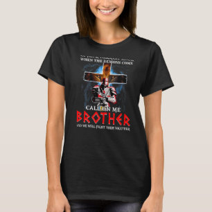 Lion Eye Jesus Cross In Your Darkest Hour Call On T-Shirt