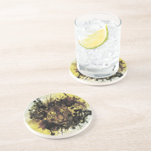 lion face coaster