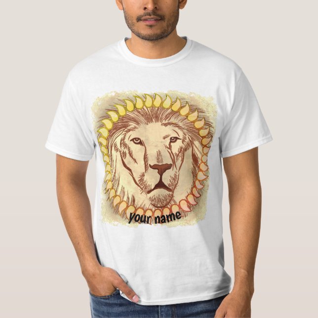 Lion Face custom T-Shirt (Front)