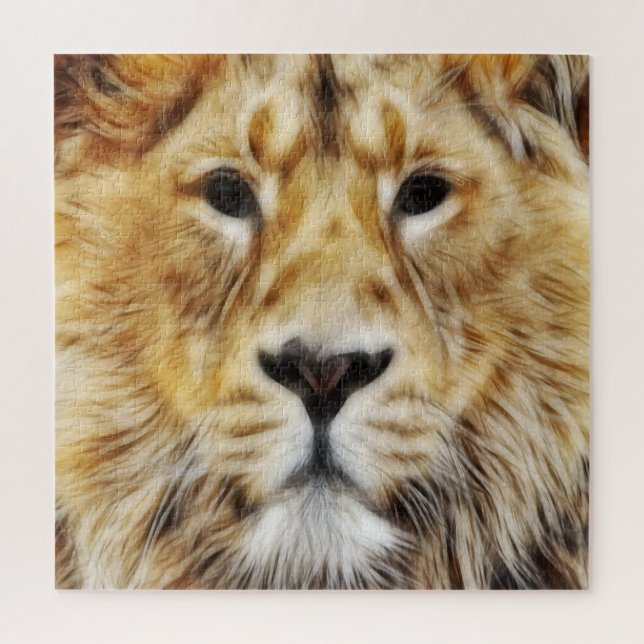 Lion Face Jigsaw Puzzle (Vertical)