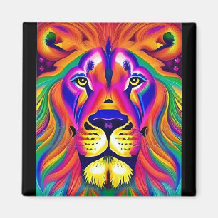 lion face magnet