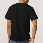 Lion Face Mens Modern Elegant Black Template T-Shirt (Back)
