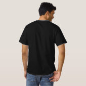 Lion Face Mens Modern Elegant Black Template T-Shirt (Back Full)