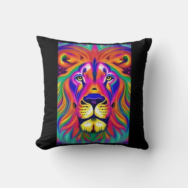lion face pillow (Front)