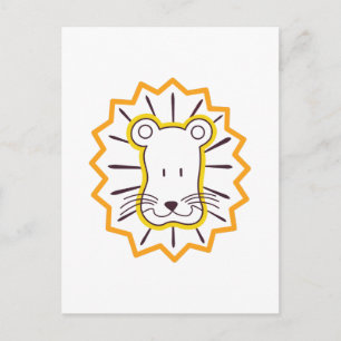 Lion Face Postcard