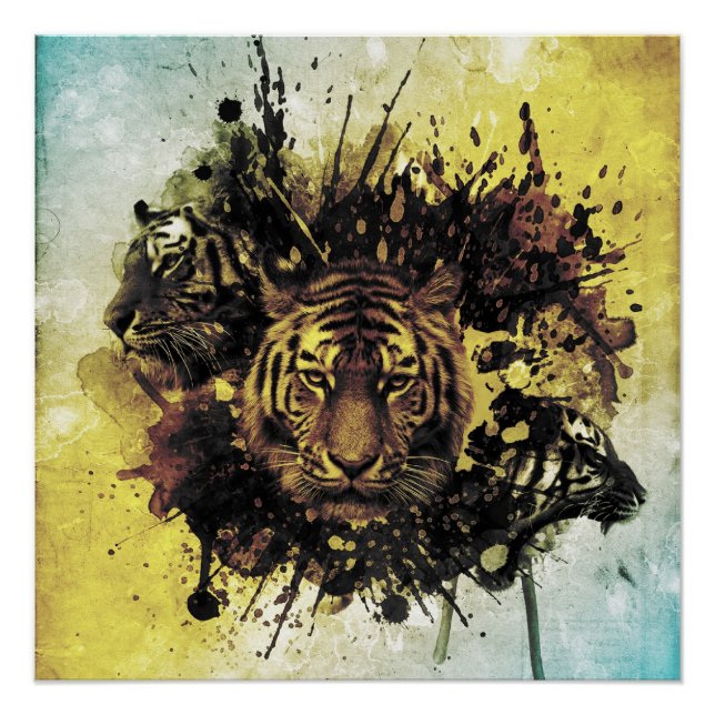 lion face poster (Front)