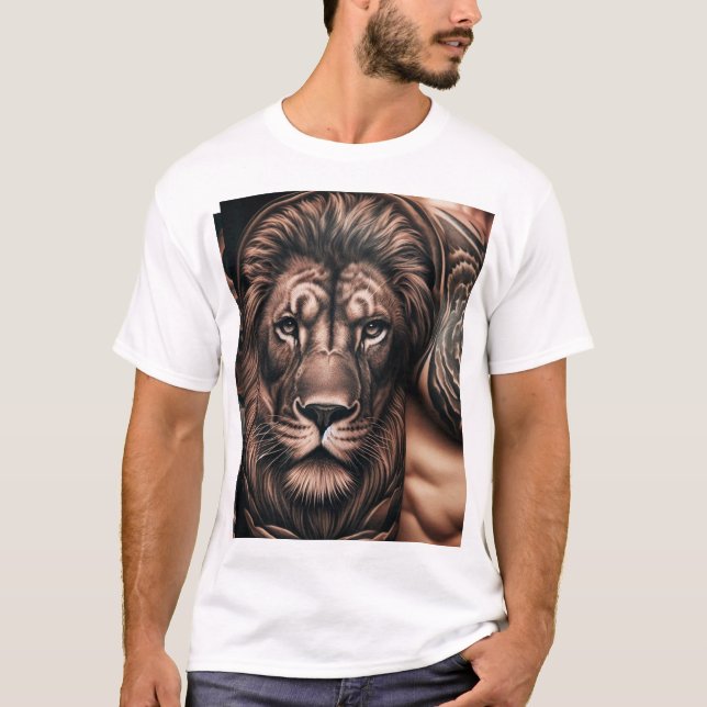 lion face t-shirts “Embrace Your Inner Roar: Lion  (Front)