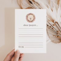 Lion Face Time Capsule Note Card