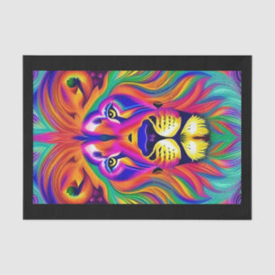 lion face tissue paper