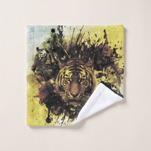 lion face wash cloth