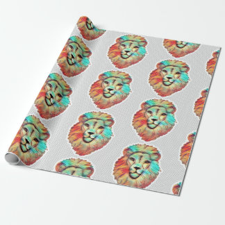 Lion Face Wrapping Paper