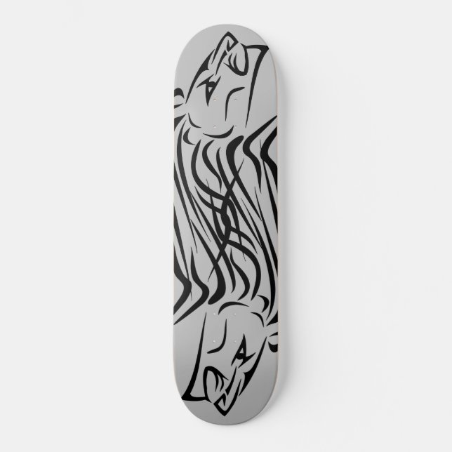 Lion Faces Skateboard - Running - Strong (Front)