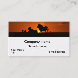 Lion Family Business Card
