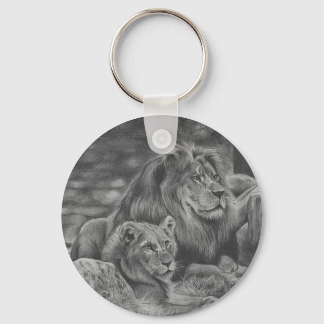 Lion family key ring (Front)
