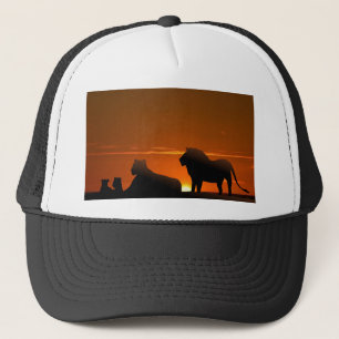 lion family trucker hat