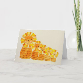 Lion Fathers Day card