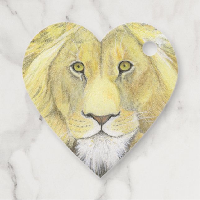 Lion Favour Tags (Back)
