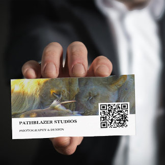 Lion Feast | Wildlife Photography | Business Card