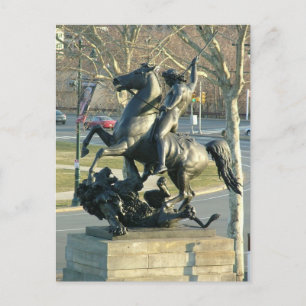 Lion Figher Postcard