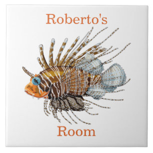 Lion Fish Kids Room Ceramic Tile