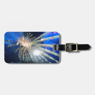 Lion fish luggage tag