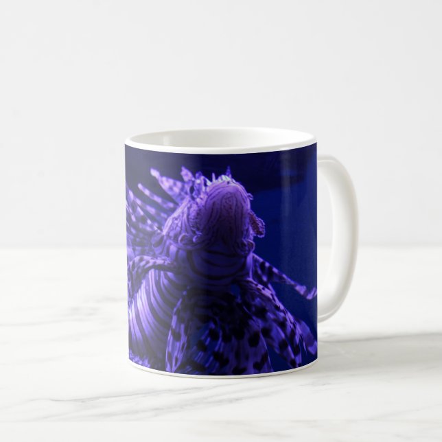 Lion Fish White Coffee Mug (Front Right)