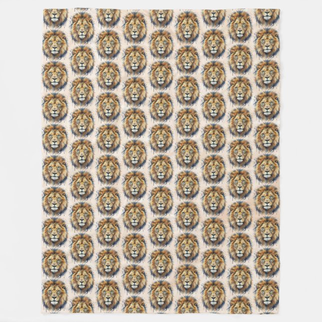 Lion Fleece Blanket (Front)