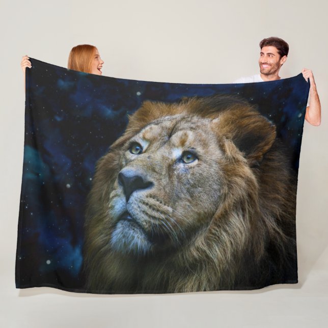 Lion Fleece Blanket (In Situ)