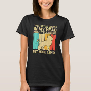 Lion For Men Women African Safari Zoo Animal Retro T-Shirt