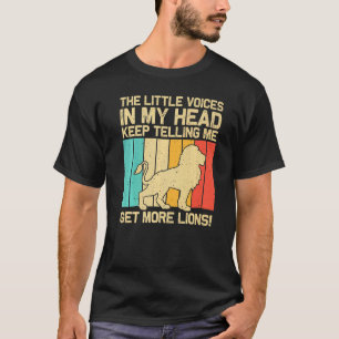 Lion For Men Women African Safari Zoo Animal Retro T-Shirt