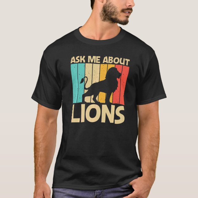 Lion For Men Women Lion Jungle Safari Animal T-Shirt (Front)