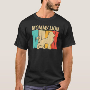 Lion For Women Mum African Safari Zoo Animal Retro T-Shirt