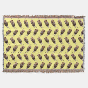 Lion Frenzy Throw Blanket (Yellow)