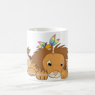 Lion friends coffee mug