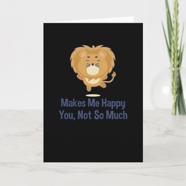 Lion Funny Card (Front)