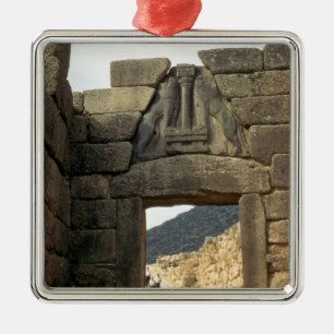 Lion Gate over the entrance Metal Ornament