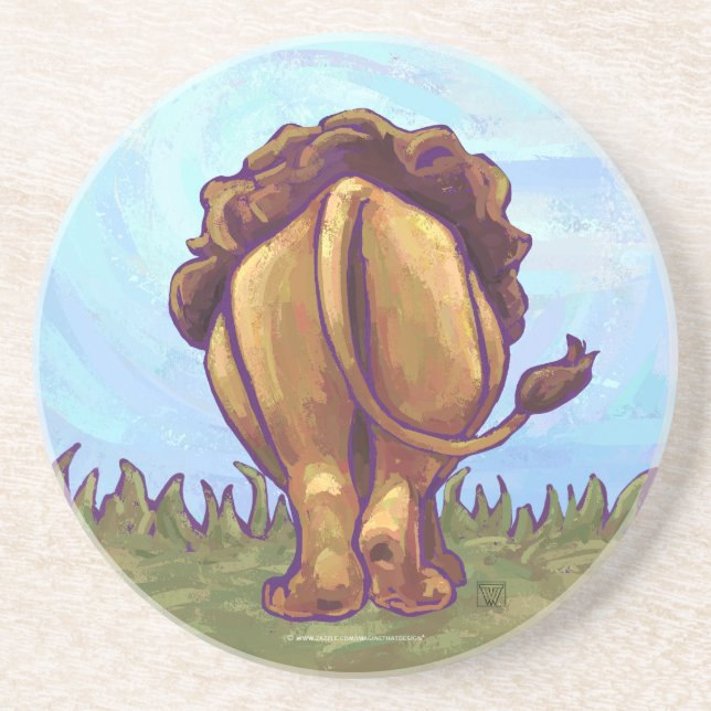 Lion Gifts & Accessories Coaster (Front)