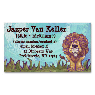 Lion Gifts & Accessories Magnetic Business Card